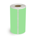 4" x 2" Fluorescent Green - Direct Thermal Labels - 0.75" Core (Timing Mark) - Acrylic
