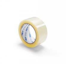 2 inch x 110 yd Carton Sealing Tape - 1.9 Mil Clear - 36 Rolls/Case - Hot Melt Adhesive