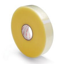 2 inch x 1000 yd Carton Sealing Tape - 1.9 Mil Clear - 6 Rolls/Case - Hot Melt Adhesive