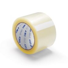 3 inch x 110 yd Carton Sealing Tape - 1.9 Mil Clear - 24 Rolls/Case - Hot Melt Adhesive