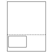 4 inch x 2.5 inch White Integrated Form Sheet Labels - 1 Label Per Sheet