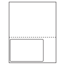 6 inch x 4 inch White Integrated Form Sheet Labels - 1 Label Per Sheet