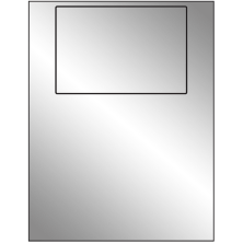 6 inch x 4 inch Silver Foil Rectangular Sheet Labels