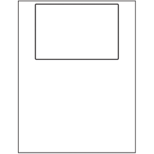 6 inch x 4 inch White Vinyl Drum Rectangular Sheet Labels