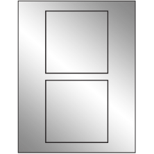 4.5 inch x 4.5 inch Silver Foil Square Sheet Labels