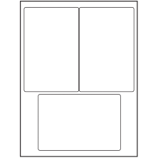4 inch x 6 inch White Rectangular Sheet Labels