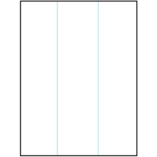 8.5 inch x 11 inch White Rectangular Sheet Labels