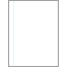 8.5 inch x 11 inch White Vinyl Drum Rectangular Sheet Labels