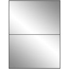8.5 inch x 5.5 inch Silver Foil Rectangular Sheet Labels (2-UP)