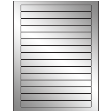 7 inch x 0.68 inch Silver Foil Rectangular Sheet Labels