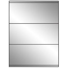 8.5 inch x 3.5 inch Silver Foil Rectangular Sheet Labels