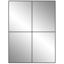 4.25 inch x 5.5 inch Silver Foil Rectangular Sheet Labels (4-UP)