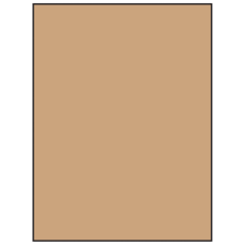 8.5 inch x 11 inch Brown Kraft Rectangular Sheet Labels