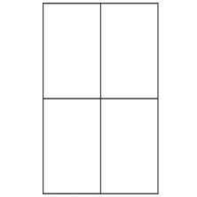 4.25 inch x 7 inch White Rectangular Sheet Labels