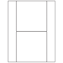 5.5 inch x 5.5 inch White Square Sheet Labels