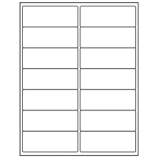 4 inch x 1.5 inch White Vinyl Drum Rectangular Sheet Labels
