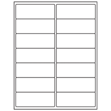 4 inch x 1.5 inch White Rectangular Sheet Labels