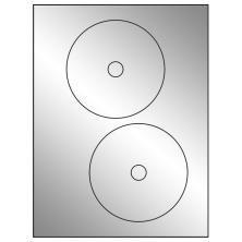 4.65 inch Silver Foil Circular Sheet Labels