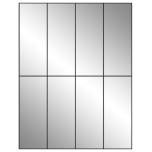 2.125 inch x 5.5 inch Silver Foil Rectangular Sheet Labels