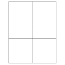 4.25 inch x 2.2 inch White Rectangular Sheet Labels