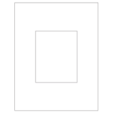 4.25 inch x 5.25 inch White Vinyl Drum Rectangular Sheet Labels