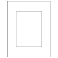 5 inch x 7 inch White Rectangular Sheet Labels
