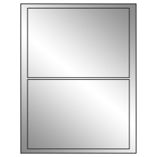 7.5 inch x 5.125 inch Silver Foil Rectangular Sheet Labels