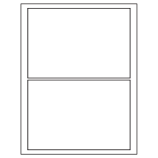 7.5 inch x 5.125 inch White Rectangular Sheet Labels