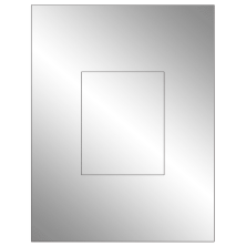 3.8584 inch x 4.8037 inch Silver Foil Rectangular Sheet Labels