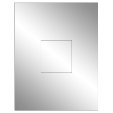 3.1494 inch x 3.3072 inch Silver Foil Rectangular Sheet Labels