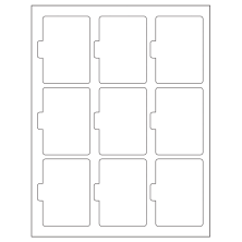 2.5135 inch x 3.2152 inch White Vinyl Drum Sheet Labels