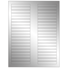 3.125 inch x 0.5 inch Silver Foil Rectangular Sheet Labels