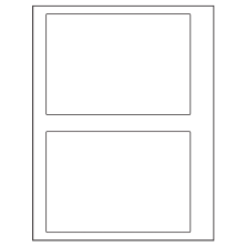 6.78 inch x 4.75 inch White Vinyl Drum Rectangular Sheet Labels