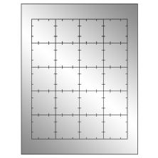 1.75 inch x 1.75 inch Silver Foil Square Sheet Labels
