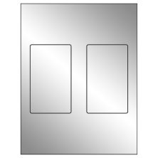 3 inch x 5 inch Silver Foil Rectangular Sheet Labels