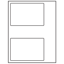 6 inch x 4 inch White Rectangular Sheet Labels