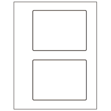 5.5 inch x 4.125 inch White Vinyl Drum Rectangular Sheet Labels