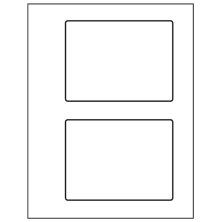 5.5 inch x 4.125 inch White Rectangular Sheet Labels
