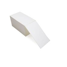 4 inch x 7 inch White - Thermal Transfer Labels - Fanfold