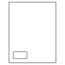 2.5" x 1.25"  Sheet Label