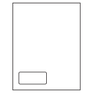 3.5" x 1.5"  Sheet Label