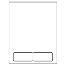 3.5" x 1.5"  Sheet Label