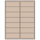 4" x 1.5"  Sheet Label