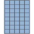 1.5" x 1.35"  Sheet Label