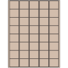 1.5" x 1.35"  Sheet Label