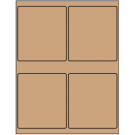 4" x 4.5"  Sheet Label