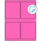 4" x 4.5"  Sheet Label