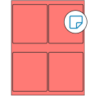 4" x 4.5"  Sheet Label