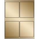 4" x 4.5"  Sheet Label