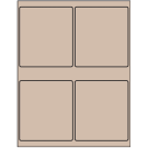 4" x 4.5"  Sheet Label
